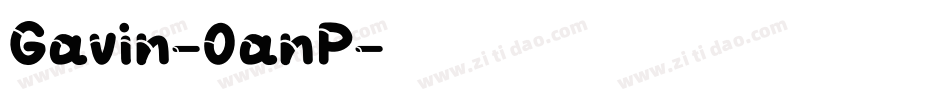 Gavin-0anP字体转换