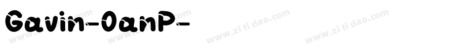 Gavin-0anP字体转换