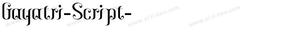 Gayatri-Script字体转换