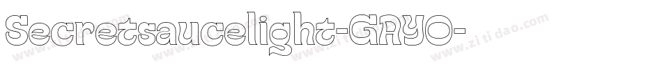 Secretsaucelight-GAYO字体转换