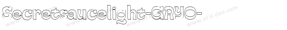 Secretsaucelight-GAYO字体转换
