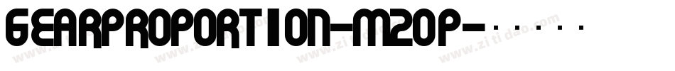 GearProportion-m2OP字体转换