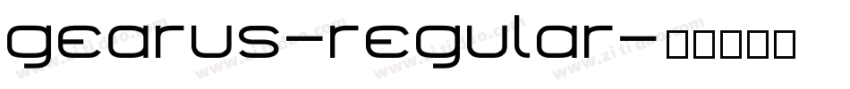 gearus-regular字体转换