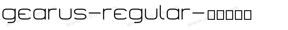 gearus-regular字体转换