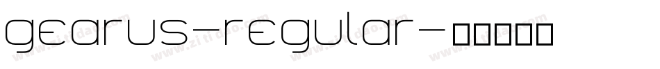 gearus-regular字体转换