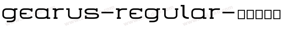 gearus-regular字体转换