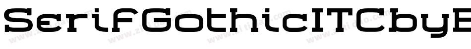 SerifGothicITCbyBT-Heavy字体转换