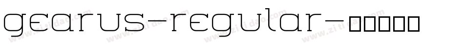 gearus-regular字体转换