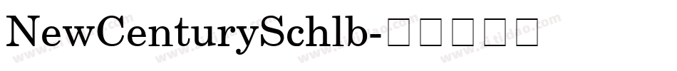 NewCenturySchlb字体转换