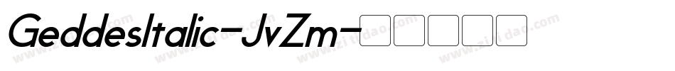 GeddesItalic-JvZm字体转换