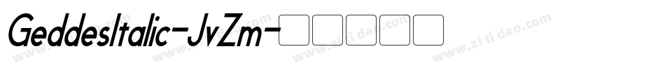 GeddesItalic-JvZm字体转换