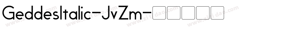 GeddesItalic-JvZm字体转换