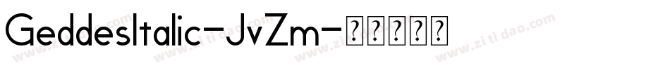 GeddesItalic-JvZm字体转换