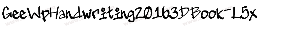 GeeWpHandwriting20163DBook-L5xD字体转换