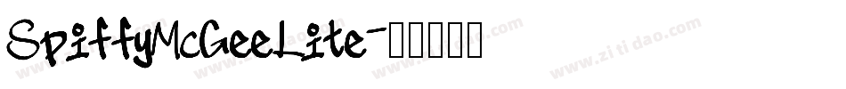 SpiffyMcGeeLite字体转换