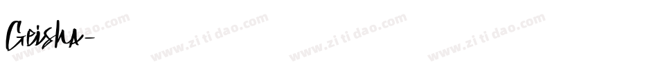 Geisha字体转换
