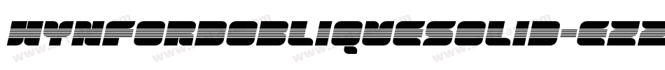 WynfordObliqueSolid-eZ27x字体转换