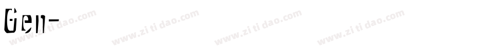 Gen字体转换