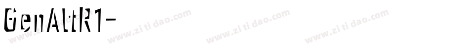 GenAltR1字体转换