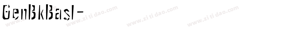 GenBkBasI字体转换