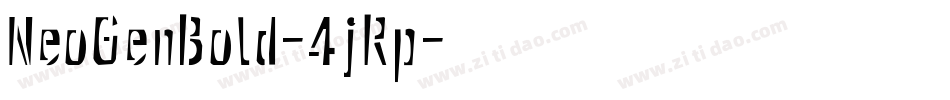 NeoGenBold-4jRp字体转换