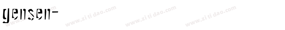 gensen字体转换