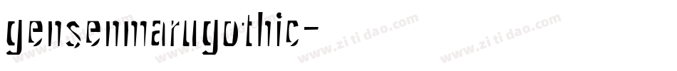 gensenmarugothic字体转换