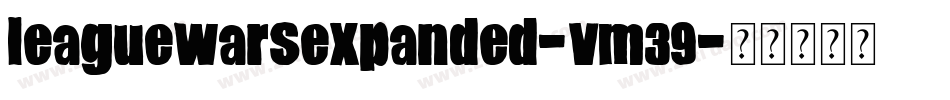 LeagueWarsExpanded-vM39字体转换