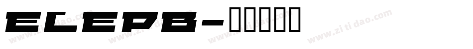 ELEPB字体转换
