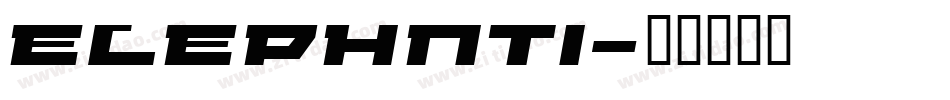 ELEPHNTI字体转换