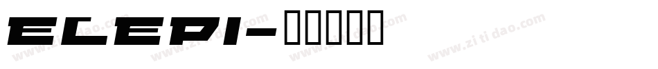 ELEPI字体转换