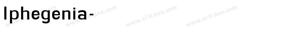 Iphegenia字体转换