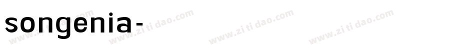 songenia字体转换