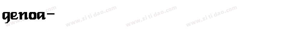 genoa字体转换
