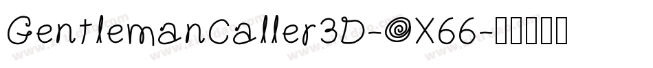 GentlemanCaller3D-OX66字体转换