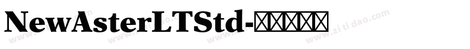 NewAsterLTStd字体转换