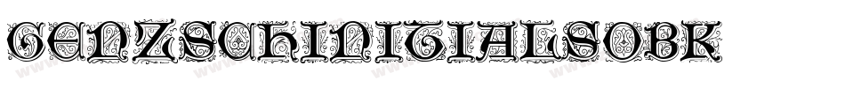 GenzschInitials-7oBK字体转换