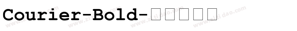 Courier-Bold字体转换
