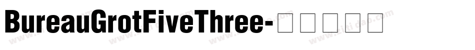 BureauGrotFiveThree字体转换