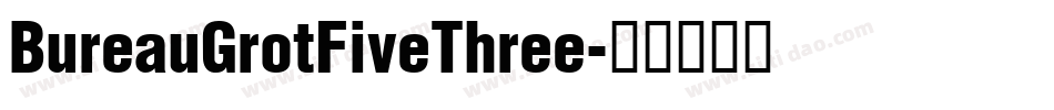 BureauGrotFiveThree字体转换