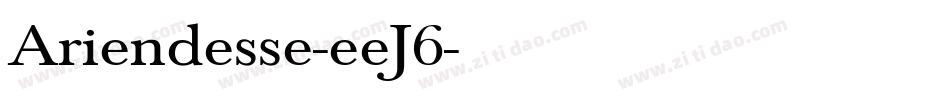 Ariendesse-eeJ6字体转换