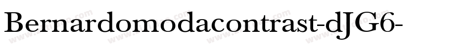 Bernardomodacontrast-dJG6字体转换