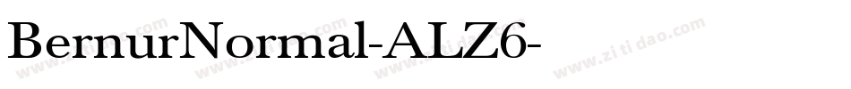 BernurNormal-ALZ6字体转换