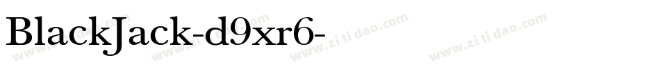 BlackJack-d9xr6字体转换