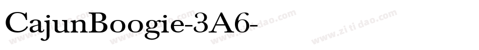 CajunBoogie-3A6字体转换