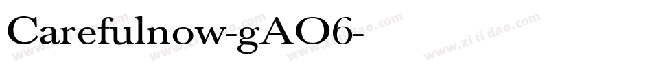 Carefulnow-gAO6字体转换