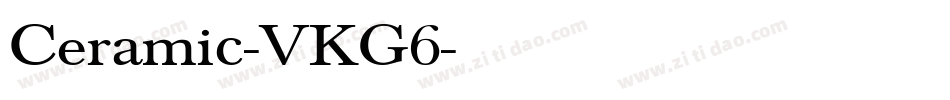 Ceramic-VKG6字体转换