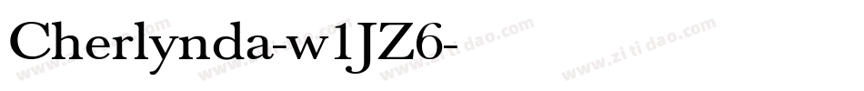 Cherlynda-w1JZ6字体转换