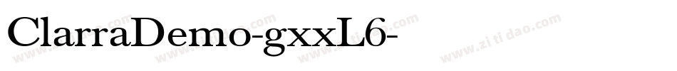 ClarraDemo-gxxL6字体转换
