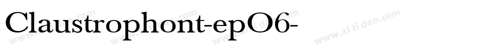 Claustrophont-epO6字体转换